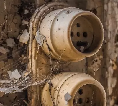 Prises usagées hangar Saint Esteve